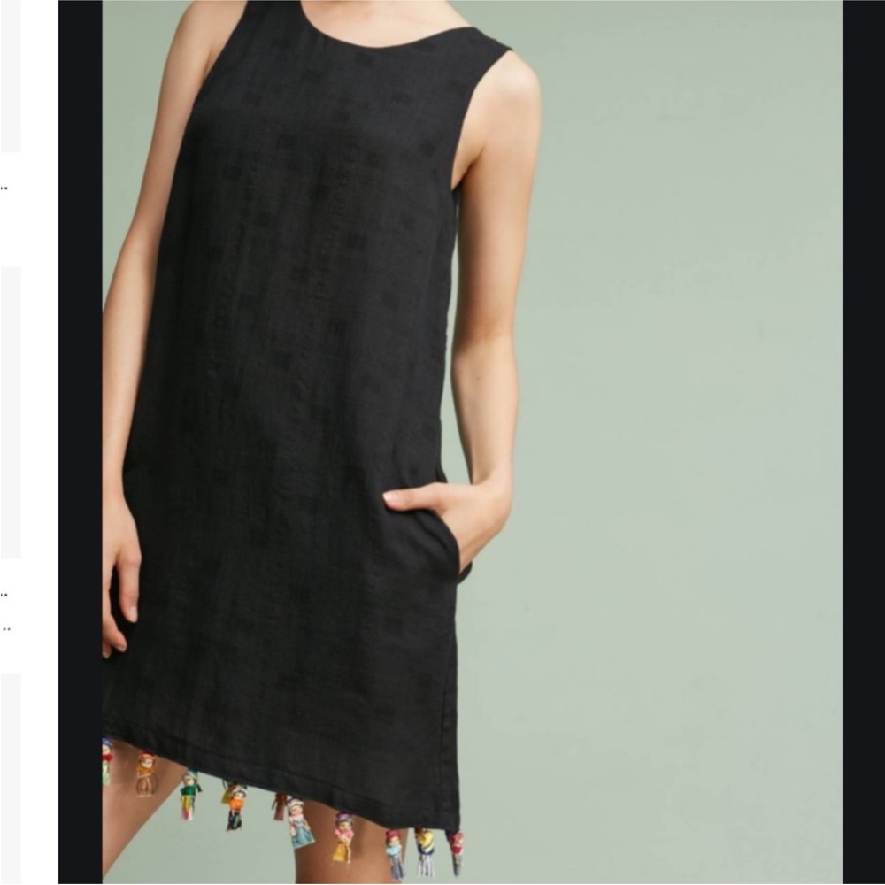 NEW Anthropologie Rachel Antoniff Embroidered Worry Doll Dress 4 small